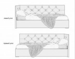Кровать угловая Лилу интерьерная +основание (120х200) в Советском - sovetskiy.ok-mebel.com | фото 2