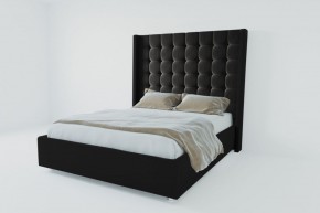 Кровать Венеция ЛЮКС с ПМ 1600 (экокожа кольт ч) в Советском - sovetskiy.ok-mebel.com | фото 2