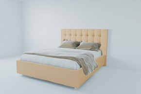 Кровать Венеция с ПМ 1200 (экокожа бежевая) в Советском - sovetskiy.ok-mebel.com | фото 2