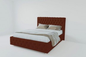 Кровать Версаль 1800 без основания (велюр бордо) в Советском - sovetskiy.ok-mebel.com | фото