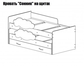 Кровать выкатная Соник (800*1900) в Советском - sovetskiy.ok-mebel.com | фото 2