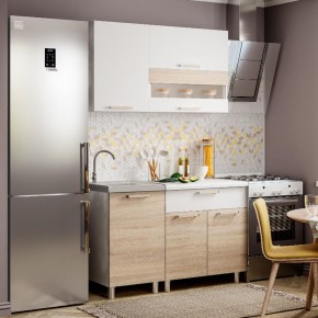 Кухня Айсбери 1.2 м (Белый/Дуб Сонома) в Советском - sovetskiy.ok-mebel.com | фото