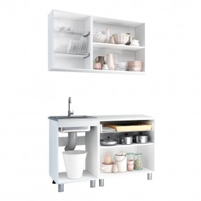 Кухня Айсбери 1.2 м (Белый/Дуб Сонома) в Советском - sovetskiy.ok-mebel.com | фото 2