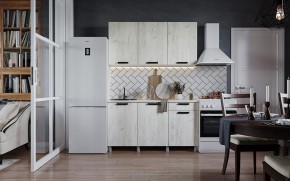 Кухня ДИОР 1500 (Белый/Дуб Крафт белый) в Советском - sovetskiy.ok-mebel.com | фото