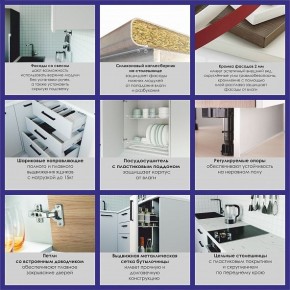 Кухонный гарнитур Антрацит 2200 h950 (Стол. 38мм) в Советском - sovetskiy.ok-mebel.com | фото 4
