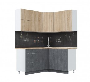 Кухонный гарнитур Асти-дуб сонома угловой 1,4*1,6 в Советском - sovetskiy.ok-mebel.com | фото 2