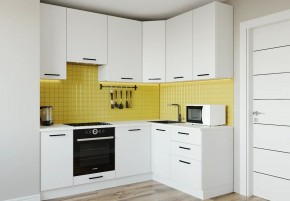 Кухонный гарнитур Белый Глянец 2200*1600 h950 (Стол. 26мм) в Советском - sovetskiy.ok-mebel.com | фото