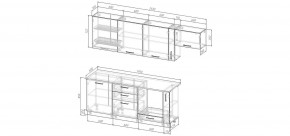 Кухонный гарнитур Белый Глянец 2550 (Стол. 26мм) в Советском - sovetskiy.ok-mebel.com | фото 2