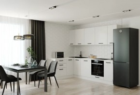 Кухонный гарнитур Белый Глянец 2600*1600 (Стол. 26мм) в Советском - sovetskiy.ok-mebel.com | фото