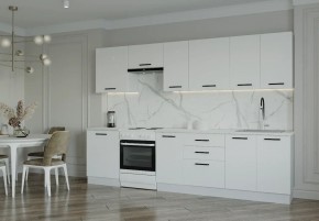 Кухонный гарнитур Белый Глянец 3000 (Стол. 26мм) в Советском - sovetskiy.ok-mebel.com | фото