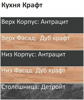 Кухонный гарнитур Крафт 2200 h950 (Стол. 38мм) в Советском - sovetskiy.ok-mebel.com | фото 3