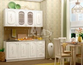 ЛИЗА-2 Кухонный гарнитур 1,7 Белый глянец холодный в Советском - sovetskiy.ok-mebel.com | фото