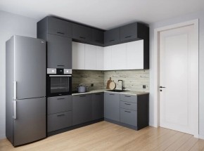 Кухонный гарнитур Меренга 2200*1700 (Стол. 26мм) в Советском - sovetskiy.ok-mebel.com | фото