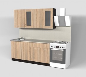 Кухня Симона Демо 1700 (Венга/Дуб Сонома) в Советском - sovetskiy.ok-mebel.com | фото