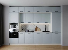 Кухонный гарнитур Смоки 3400 (Стол. 26мм) в Советском - sovetskiy.ok-mebel.com | фото