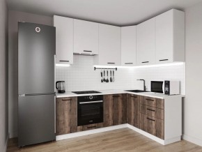 Кухонный гарнитур Старое Дерево 2200*1600 h950 (Стол. 26мм) в Советском - sovetskiy.ok-mebel.com | фото