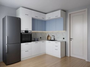 Кухонный гарнитур угловой Капри 2200*1700 (Стол. 38мм) в Советском - sovetskiy.ok-mebel.com | фото