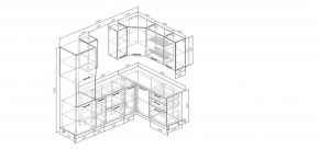 Кухонный гарнитур Умбра 2400*1600 (Стол. 38мм) в Советском - sovetskiy.ok-mebel.com | фото 2