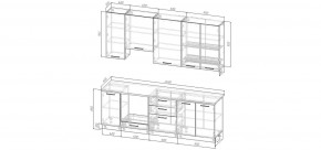 Кухонный гарнитур Умбра 2400 h950 (Стол. 26мм) в Советском - sovetskiy.ok-mebel.com | фото 2