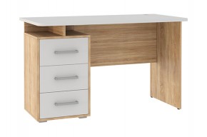 ЛАЙТ 2 Стол компьютерный (1200)  дуб сонома/белый в Советском - sovetskiy.ok-mebel.com | фото
