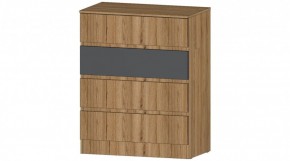 ЛЕНОРА Комод 4 ящика (графит) в Советском - sovetskiy.ok-mebel.com | фото