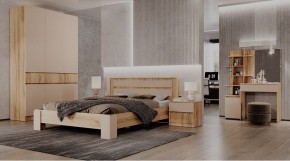 ЛЕНОРА Спальный гарнитур (модульный) кашемир в Советском - sovetskiy.ok-mebel.com | фото