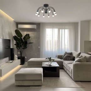 Люстра на штанге Eurosvet Ragno 90035/10 LED черный в Советском - sovetskiy.ok-mebel.com | фото 5