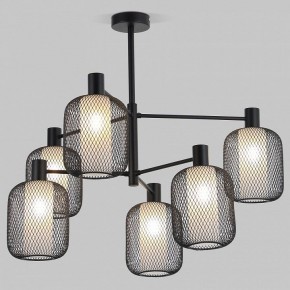 Люстра на штанге Eurosvet Voile 30191/6 черный в Советском - sovetskiy.ok-mebel.com | фото