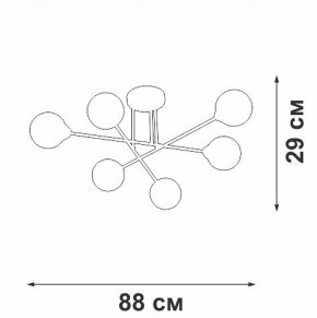 Люстра на штанге Vitaluce V3931 V3931-8/6PL в Советском - sovetskiy.ok-mebel.com | фото 4