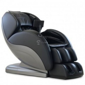 Массажное кресло PS6500 черно-серебряное в Советском - sovetskiy.ok-mebel.com | фото