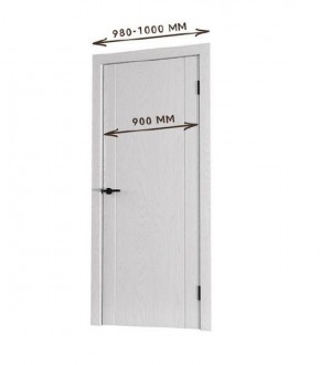 Межкомнатная дверь Bolivar Роялвуд белый (комплект) 900 в Советском - sovetskiy.ok-mebel.com | фото