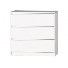 МС "Хилтон" Комод №2 800 (3 ящ.) белый текстурный в Советском - sovetskiy.ok-mebel.com | фото 2