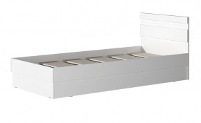 МС "Хилтон" Кровать 0,9 (Белый текстурный) в Советском - sovetskiy.ok-mebel.com | фото 2