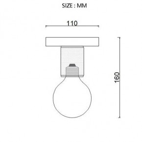 Накладной светильник Imperiumloft RH Utilitaire Socket 48,071 в Советском - sovetskiy.ok-mebel.com | фото 7