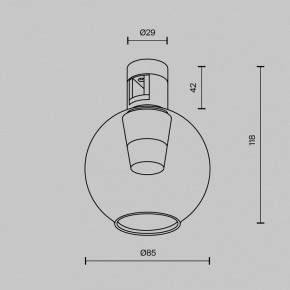 Накладной светильник Maytoni Bubble TR148-1-3W4K-BS в Советском - sovetskiy.ok-mebel.com | фото 5