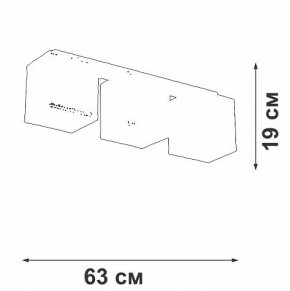 Накладной светильник Vitaluce V2879 V2879-1/3PL в Советском - sovetskiy.ok-mebel.com | фото 3