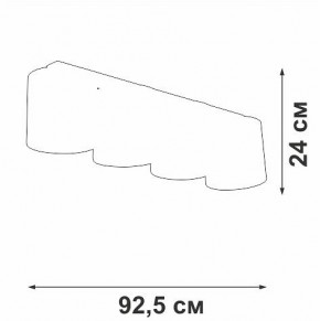 Накладной светильник Vitaluce V2881 V2881-1/4PL в Советском - sovetskiy.ok-mebel.com | фото 3
