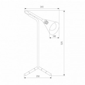 Настольная лампа декоративная Eurosvet Enigma 01186/1 черный в Советском - sovetskiy.ok-mebel.com | фото 3