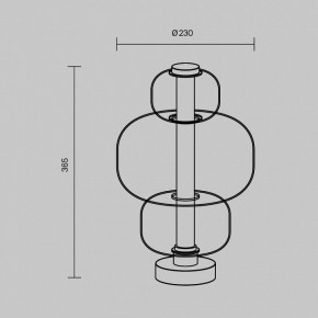 Настольная лампа декоративная Maytoni Atmos MOD364TL-L15B3K в Советском - sovetskiy.ok-mebel.com | фото 5