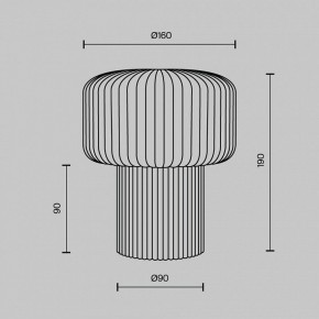 Настольная лампа декоративная Maytoni Omaggio MOD404TL-01BG в Советском - sovetskiy.ok-mebel.com | фото 6