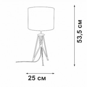 Настольная лампа декоративная Vitaluce V2834 V2834-1/1L в Советском - sovetskiy.ok-mebel.com | фото 2