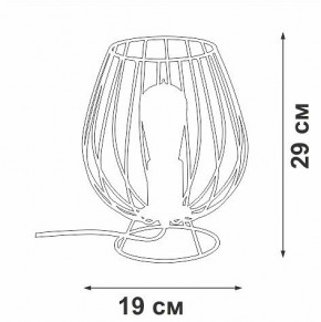 Настольная лампа декоративная Vitaluce V4296 V4296-0/1L в Советском - sovetskiy.ok-mebel.com | фото 3