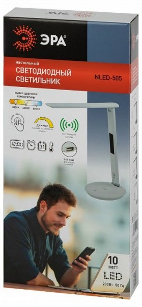 Настольная лампа офисная Эра  NLED-505-10W-W в Советском - sovetskiy.ok-mebel.com | фото 5