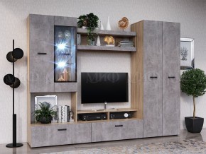 Нэнси New Пенал (ЛДСП) Бетон светлый/Сонома в Советском - sovetskiy.ok-mebel.com | фото 3