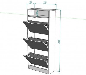 Обувница W10 (ДСС) в Советском - sovetskiy.ok-mebel.com | фото