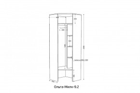 ОЛЬГА-МИЛК 9.2 Шкаф угловой с зеркалом в Советском - sovetskiy.ok-mebel.com | фото 2