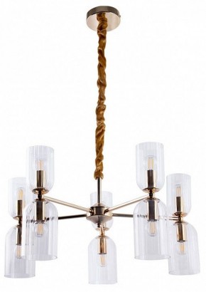 Подвесная люстра Arte Lamp Charm A1623LM-10GO в Советском - sovetskiy.ok-mebel.com | фото