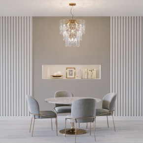 Подвесная люстра Eurosvet Claire 60171 золото в Советском - sovetskiy.ok-mebel.com | фото 3