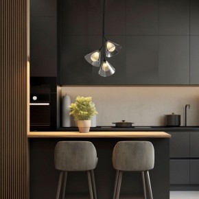 Подвесная люстра Eurosvet Enigma 70161/3 черный в Советском - sovetskiy.ok-mebel.com | фото 3