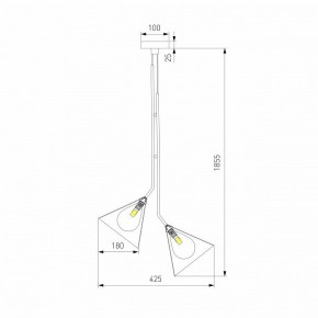 Подвесная люстра Eurosvet Enigma 70161/3 черный в Советском - sovetskiy.ok-mebel.com | фото 4
